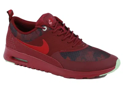 Pre-owned Nike Air Max Thea Print (women's) Sneakers In Cherrywood/noble Red/arctic Green In Multi