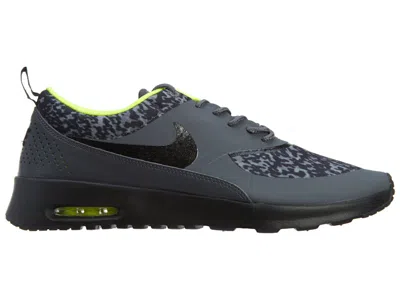 Pre-owned Nike Air Max Thea Print (women's) Sneakers In Dark Grey/black/volt