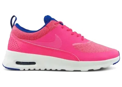Pre-owned Nike Air Max Thea Prm (women's) Sneakers In Hyper Pink/pink Glow/hyper Cobalt Blue