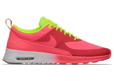 Pre-owned Nike Air Max Thea Qs (women's) Sneakers In Atomic Red/volt