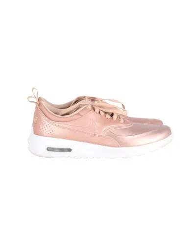 Nike Air Max Thea Se Metallic In Rose Gold Leather In Pink