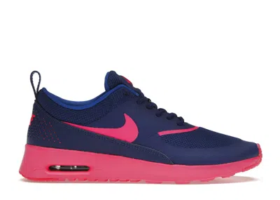 Pre-owned Nike Air Max Thea (women's) Sneakers In Deep Royal Blue/hyper Cobalt Blue/hyper Pink
