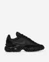 Nike Air Max Waffle Sneakers In Black Suede And Fabric In Black