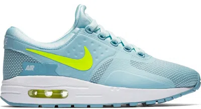Pre-owned Nike Air Max Zero Sneakers In Glacier Blue/volt/white