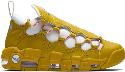 Pre-owned Nike Air More Money Meant To Fly (women's) Sneakers In Dark Citron/twilight Pulse/white