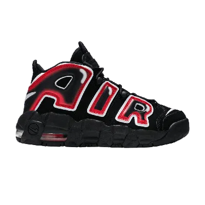 Pre-owned Nike Air More Uptempo 96 Bg 'laser Crimson' In Black
