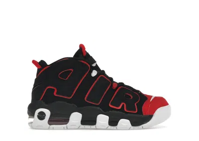 Pre-owned Nike Air More Uptempo 96 Red Toe Sneakers In Black/university Red/white