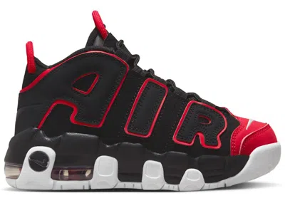 Pre-owned Nike Air More Uptempo 96 Red Toe Sneakers In Black/university Red/white