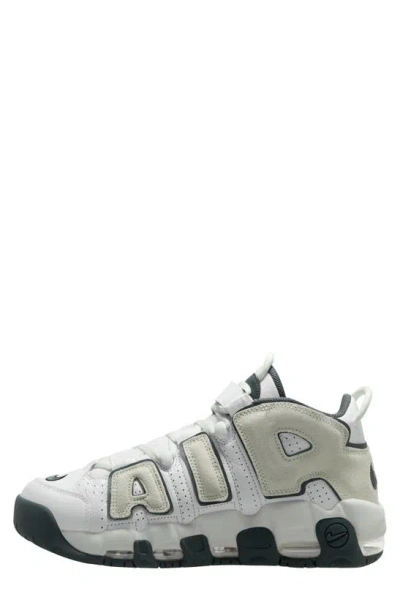 Nike Air More Uptempo '96 Sneaker In White/ Sea Glass/ Green