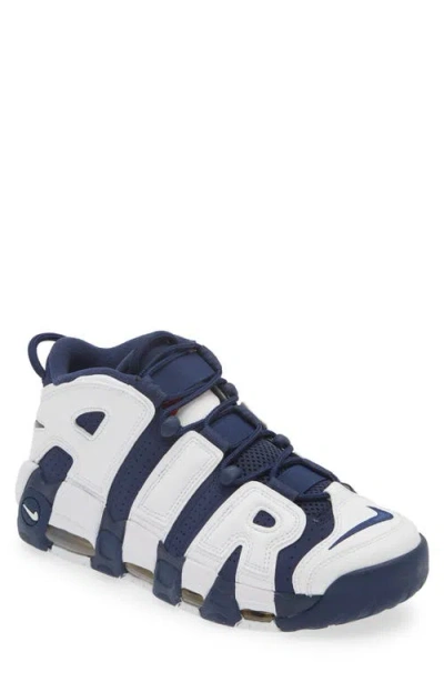 Nike Mens  Air More Uptempo 96 Oly In Navy/white/gold