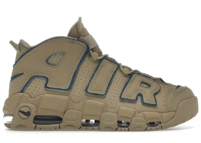 Pre-owned Nike Air More Uptempo 96 Sneakers In Limestone/valerian Blue In Multi
