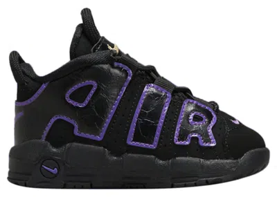 Pre-owned Nike Air More Uptempo Action Grape Sneakers In Black/white/metallic Gold