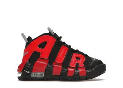 Pre-owned Nike Air More Uptempo Alternates Varsity Red Sneakers In Black/university Red/white
