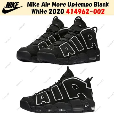 Pre-owned Nike Air More Uptempo Black White 2020 414962-002 Men's Size