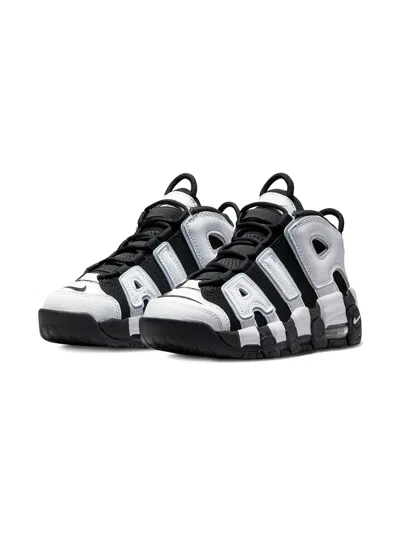Nike Kids' Air More Uptempo "black/white/cobalt" Sneakers