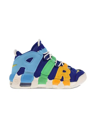 Nike Kids' Air More Uptempo "deep Royal Blue/electric Algae" Sneakers
