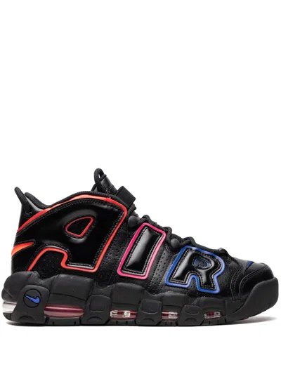 Nike Air More Uptempo "electric" Sneakers In Black