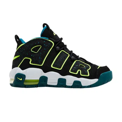 Pre-owned Nike Air More Uptempo Gs 'black Geode Teal' | Kid's Size 5