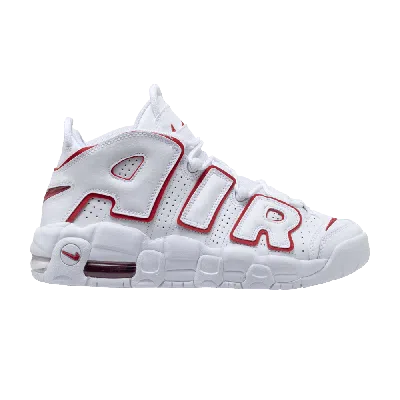Pre-owned Nike Air More Uptempo Gs 'white Varsity Red'