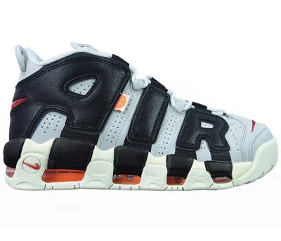 Pre-owned Nike Air More Uptempo Hoops Sneakers In Photon Dust/total Orange/black