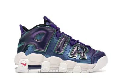 Pre-owned Nike Air More Uptempo Iridescent Purple Sneakers In Court Purple/rush Pink/neptune Green