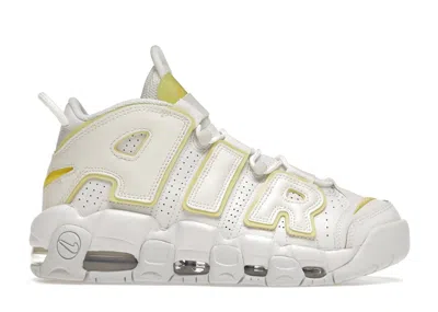 Pre-owned Nike Air More Uptempo Light Citron (women's) Sneakers In Summit White/opti Yellow