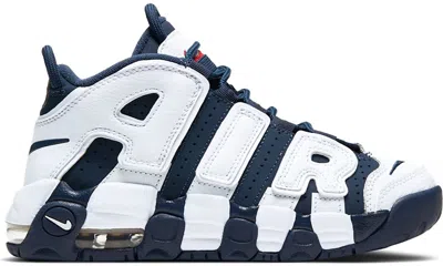 Pre-owned Nike Air More Uptempo Olympic (2020) Sneakers In White/metallic Gold/university Red