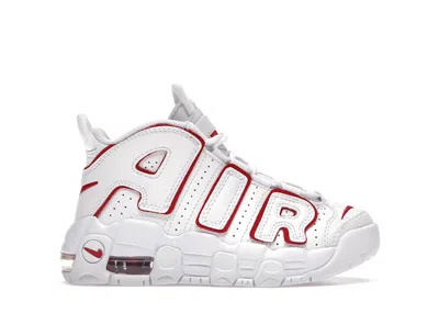 Pre-owned Nike Air More Uptempo Outline Sneakers In White/varsity Red