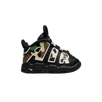 Pre-owned Nike Air More Uptempo Qs Td 'camo' | Black | Infant Size 10
