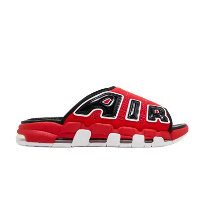 Pre-owned Nike Air More Uptempo Slide 'bulls' In Red