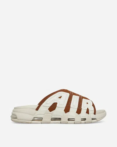 Nike Men's Slippers Air More Uptempo Slide Lt British Tan/sail/lt Orewood Brown/clear
