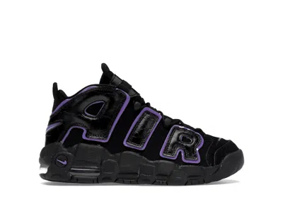 Pre-owned Nike Air More Uptempo Sneakers In Black/action Grape/white