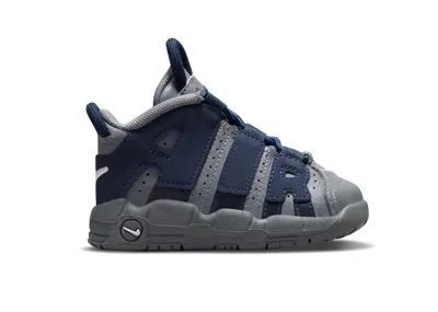 Pre-owned Nike Air More Uptempo Sneakers In Cool Grey/white/midnight Navy Blue