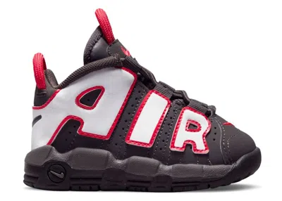 Pre-owned Nike Air More Uptempo Sneakers In Medium Ash/black/siren Red