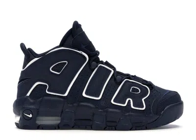 Pre-owned Nike Air More Uptempo Sneakers In Obsidian/white