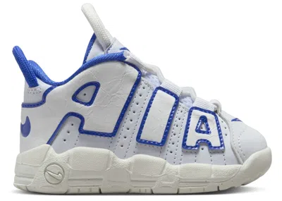 Pre-owned Nike Air More Uptempo Sneakers In Summit White/football Grey/racer Blue