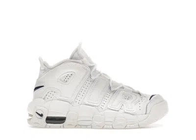 Pre-owned Nike Air More Uptempo Sneakers In White/midnight Navy Blue
