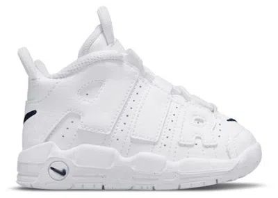 Pre-owned Nike Air More Uptempo Sneakers In White/midnight Navy Blue