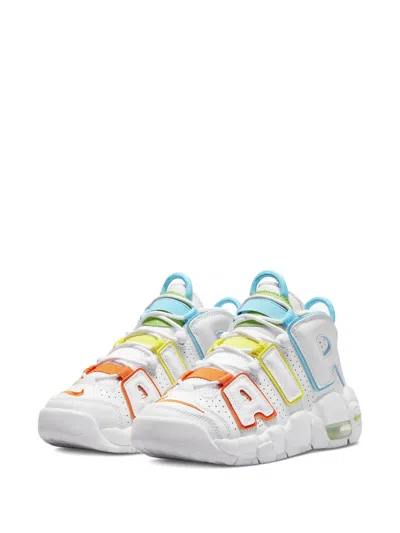 Nike Kids' Air More Uptempo Sneakers In White