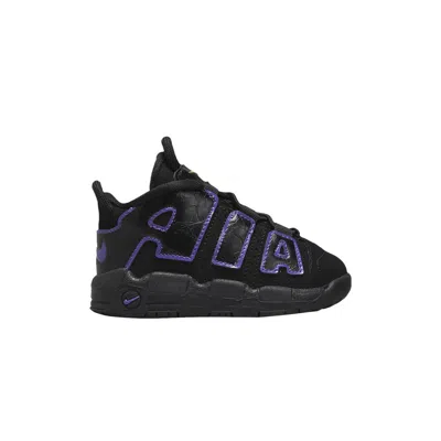 Pre-owned Nike Air More Uptempo Td 'black Action Grape' | Infant Size 5