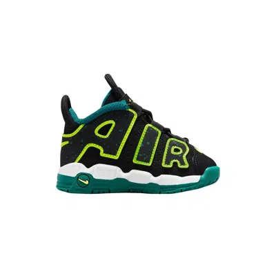 Pre-owned Nike Air More Uptempo Td 'black Geode Teal' | Infant Size 9