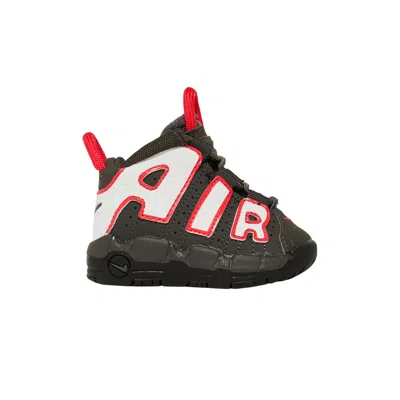 Pre-owned Nike Air More Uptempo Td 'medium Ash Siren Red White' | Black | Infant Size 10