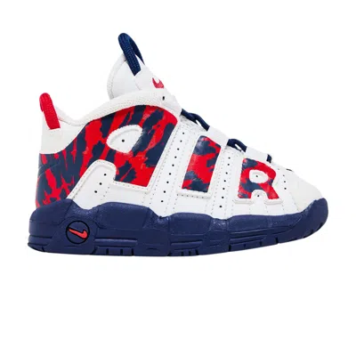 Pre-owned Nike Air More Uptempo Td 'red Navy Camo' | White | Infant Size 9
