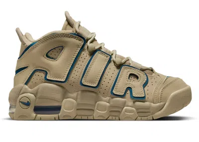 Pre-owned Nike Air More Uptempo Valerian Blue Sneakers In Valerian Blue In Limestone/limestonevalerian Blue