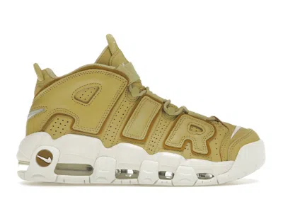 Pre-owned Nike Air More Uptempo (women's) Sneakers In Buff Gold/bronzine/sail