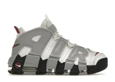 Pre-owned Nike Air More Uptempo (women's) Sneakers In Summit White/rosewood/wolf Grey