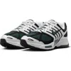 Nike Mesh Upper Sneakers Leather Overlays In White/vintage Green/black