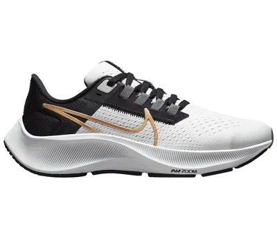 Pre-owned Nike Air Pegasus 38 Metallic Gold Coin Sneakers In Photon Dust/light Smoke Grey/particle Grey