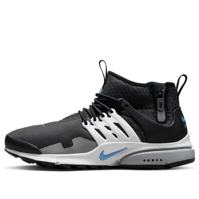 Nike Air Presto Mid Utility 'anthracite University Blue' In Gray