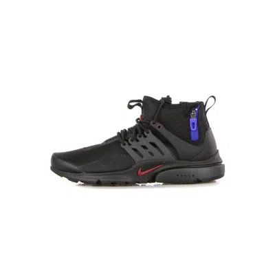 Nike Air Presto Mid Utility Men's High Shoe Black/team Red/anthracite/racer Blue